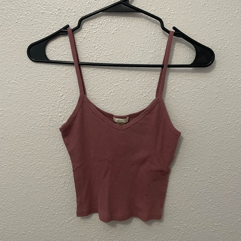 Mauve Ribbed Tank
